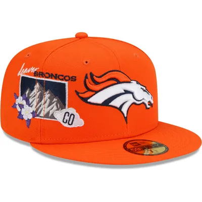 Men's New Era Royal Denver Broncos Throwback Logo A-Frame Trucker