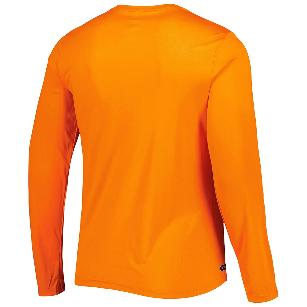 Men's New Era Orange Denver Broncos Combine Authentic Offsides Long Sleeve T-Shirt