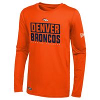 Men's New Era Orange Denver Broncos Combine Authentic Offsides Long Sleeve T-Shirt