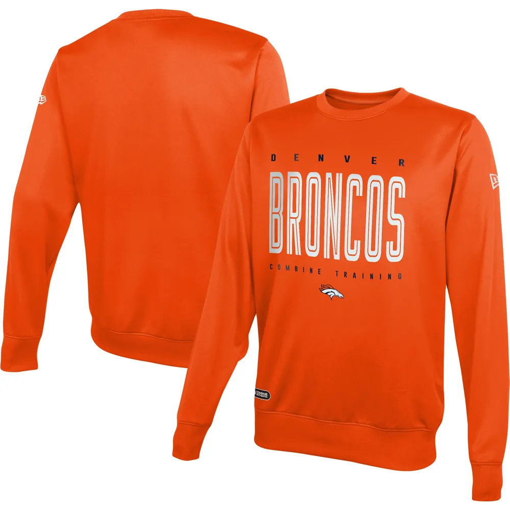 Denver Broncos Antigua Reward Crewneck Pullover Sweatshirt