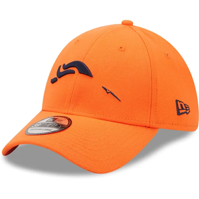 Denver Broncos New Era Throwback Logo Iced II 39THIRTY Flex Hat