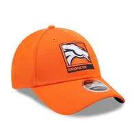 Men's New Era Orange Denver Broncos Framed AF 9FORTY Snapback Hat