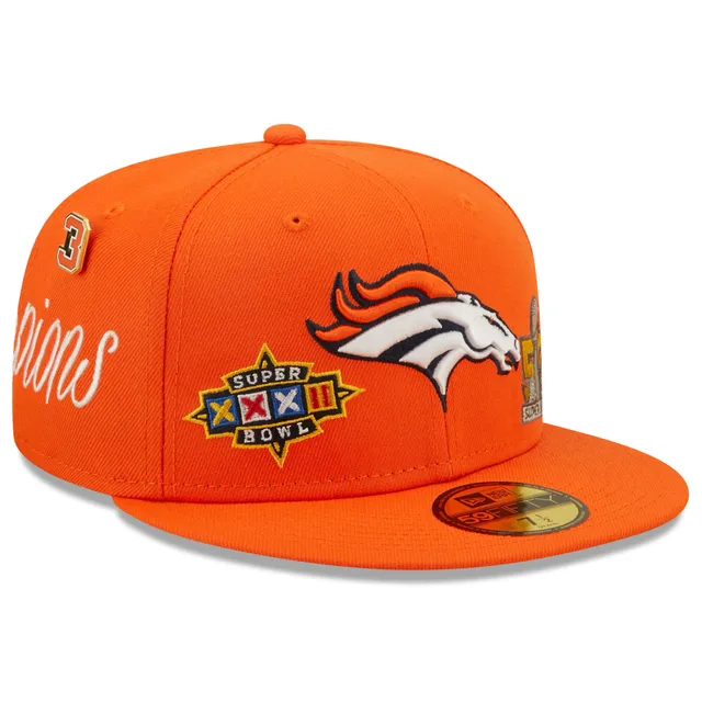 Men's New Era Navy Denver Broncos Omaha Low Profile 59FIFTY Fitted Hat