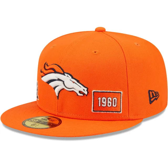 New Era Men's Denver Broncos 39Thirty Neo Orange Stretch Fit Hat