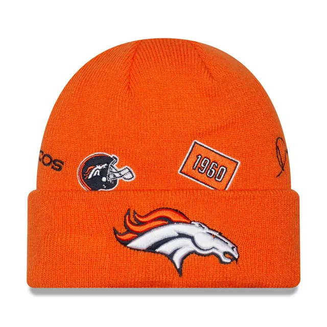 Men's New Era Cream/Orange Denver Broncos 2022 Sideline 59FIFTY