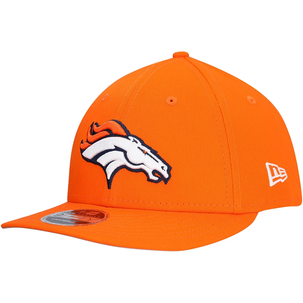 Casquette à visière plate 9FIFTY Orange Denver Broncos de New Era pour homme