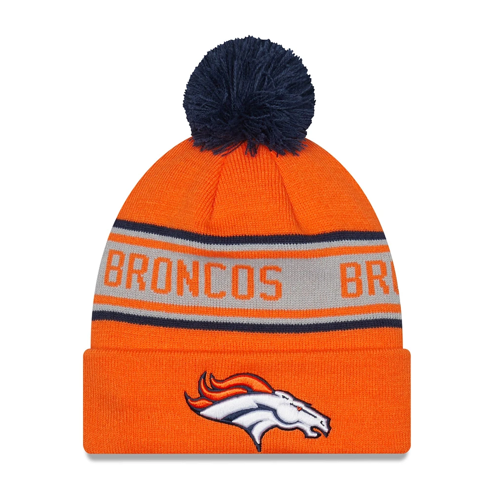 NWE BRONC ORNGE NFL REPEAT CUFF POM KNIT HATMENPOM