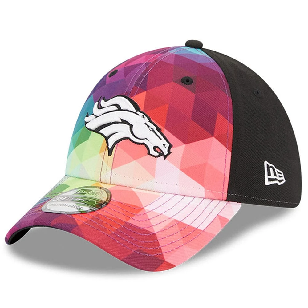 Casquette flexible New Era Denver Broncos 2023 NFL Crucial Catch 39THIRTY pour homme rose