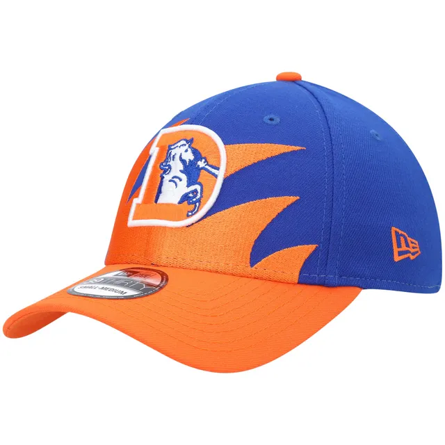 Men's Denver Broncos New Era Cream/Orange 2022 Sideline 39THIRTY Flex Hat S/M