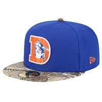 Men's New Era Royal Denver Broncos Active Two-Tone Camo 59FIFTY Fitted Hat