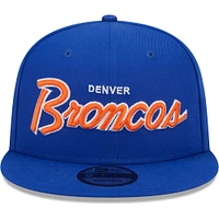 Casquette Snapback 9FIFTY Royal Denver Broncos New Era pour homme