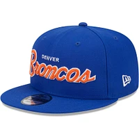 Casquette Snapback 9FIFTY Royal Denver Broncos New Era pour homme