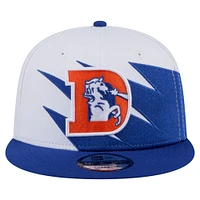 Men's New Era Royal Denver Broncos Throwback Jagged 9FiFTY Snapback Hat