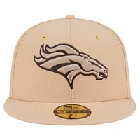 Men's New Era Tan Denver Broncos Candied Pecan 59FIFTY Fitted Hat