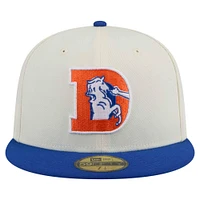 Men's New Era  White/Royal Denver Broncos Main 59FIFTY Fitted Hat