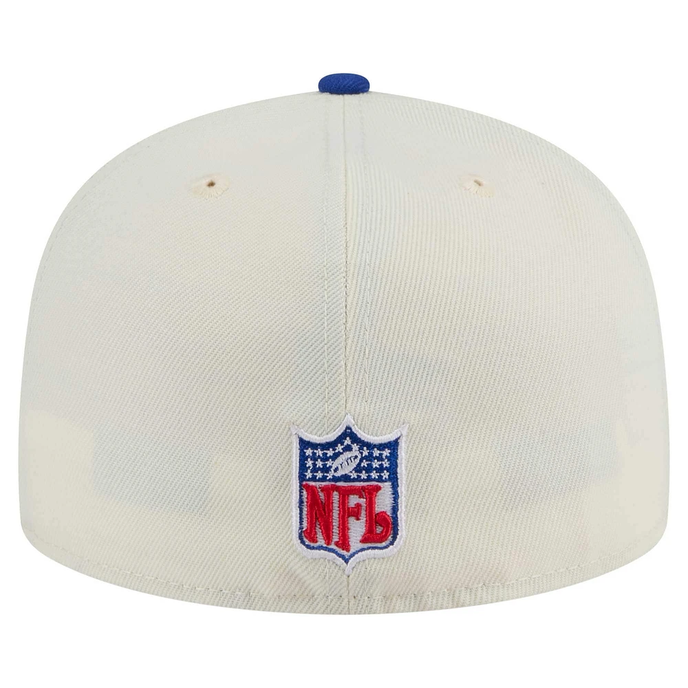 Men's New Era  White/Royal Denver Broncos Main 59FIFTY Fitted Hat
