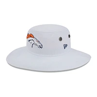 Men's New Era White Denver Broncos 2023 NFL Training Camp Panama Bucket Hat