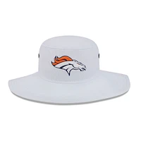 Men's New Era White Denver Broncos 2023 NFL Training Camp Panama Bucket Hat