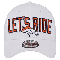 Casquette flexible 39THIRTY New Era pour hommes, Denver Broncos Breakers, blanche