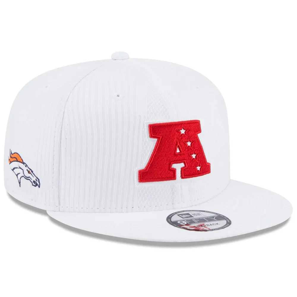 New Era Men's New Era White Denver Broncos Pro Bowl 9FIFTY Snapback Hat