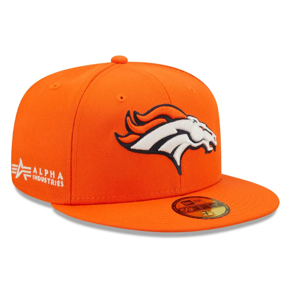 NWE BRONC ORANGE NFL ALPHA 59FIFTY HATMENHIC