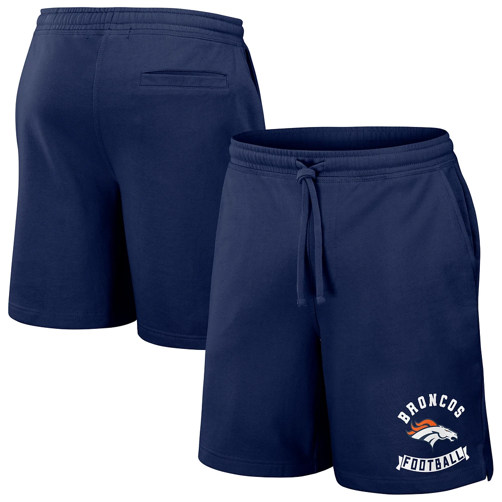 Men's NFL x Darius Rucker Collection by Fanatics Navy Denver Broncos Washed Shorts