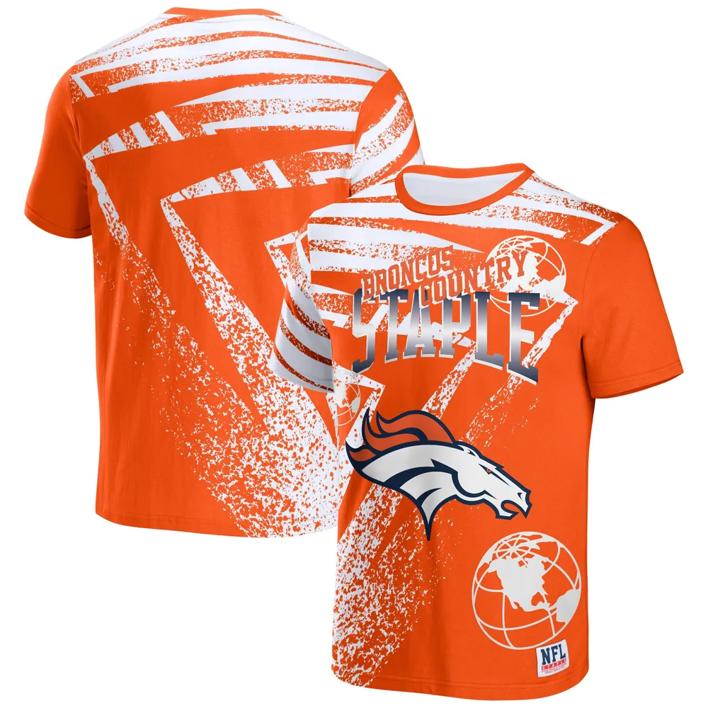 NFL Team Apparel Men's Denver Broncos Tie-Dye T-Shirt Size Medium