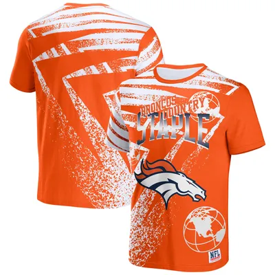 Denver Broncos NFL x Staple All Over Print T-Shirt - Orange