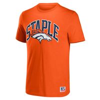 Men's NFL x Staple Orange Denver Broncos Logo Lockup T-Shirt