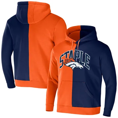 Denver Broncos '47 Gridiron Lace-Up Pullover Hoodie - Heather Gray