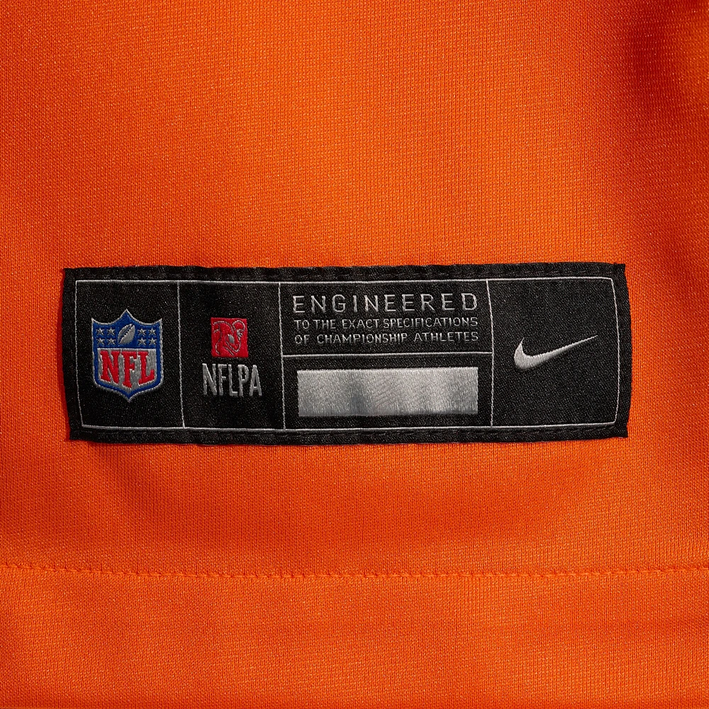 Maillot de match l'équipe Nike Denver Broncos Adam Trautman orange pour homme