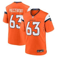 Maillot de match Nike Alex Palczewski orange Denver Broncos pour homme