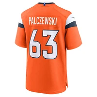 Men's Nike Alex Palczewski  Orange Denver Broncos Team Game Jersey