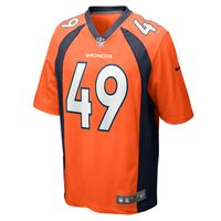 Men's Nike Alex Singleton Orange Denver Broncos Game Player Jersey