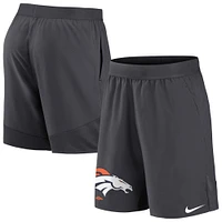 Men's Nike Anthracite Denver Broncos Stretch Performance Shorts