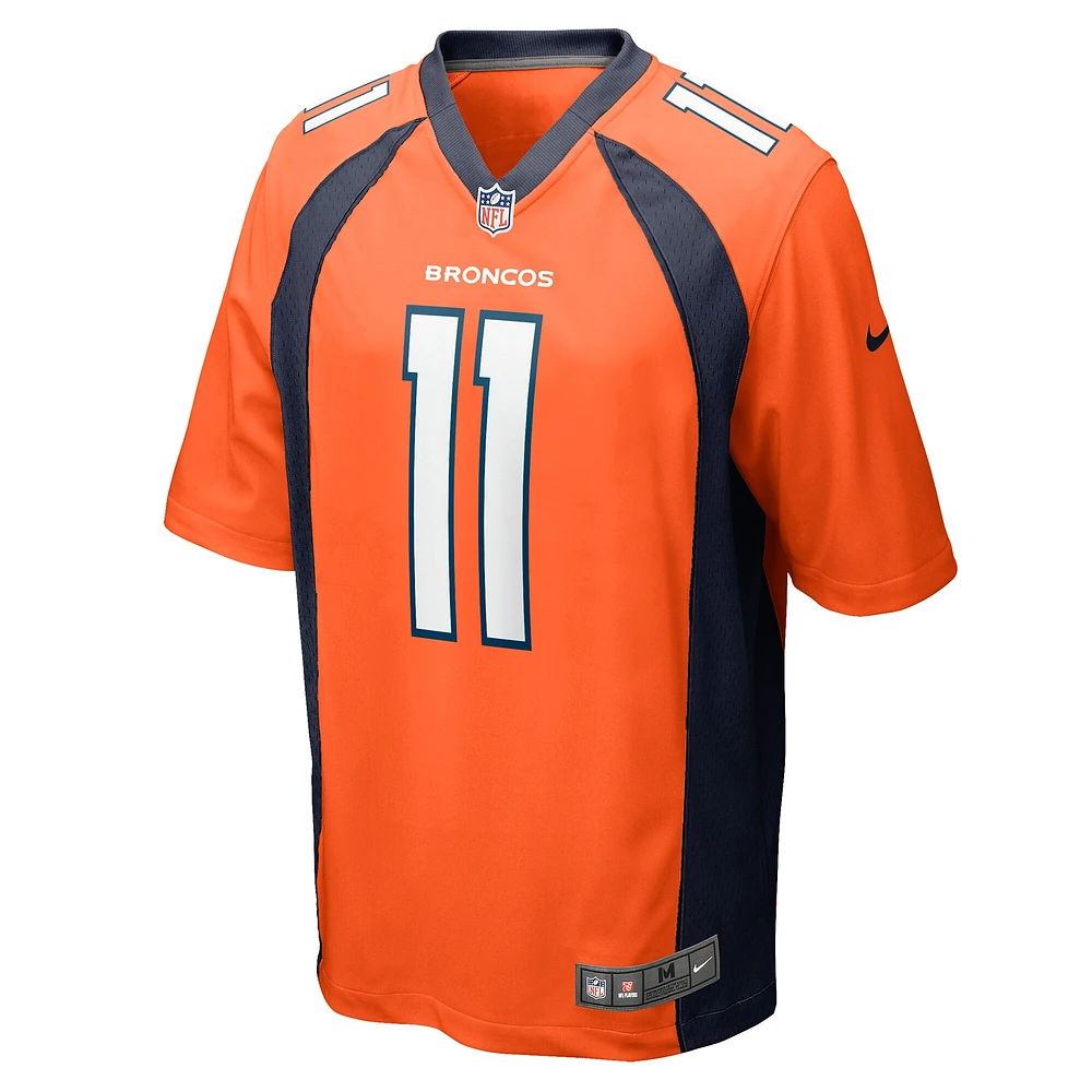 Maillot de match l'équipe Nike Ben DiNucci orange Denver Broncos pour homme