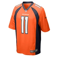 Men's Nike Ben DiNucci  Orange Denver Broncos Team Game Jersey