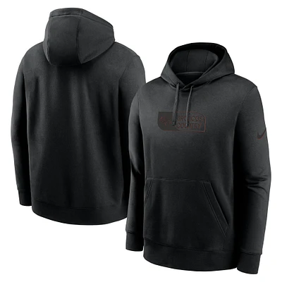 Men's Nike Black Denver Broncos Edge Pack French Terry Club Pullover Hoodie