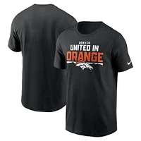 T-shirt essentiel local Denver Broncos Nike noir pour homme