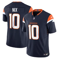 Men's Nike Bo Nix Navy Denver Broncos Alternate  Vapor F.U.S.E. Limited Jersey