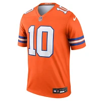 Maillot Nike Bo Nix orange des Denver Broncos pour homme
