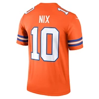 Maillot Nike Bo Nix orange des Denver Broncos pour homme