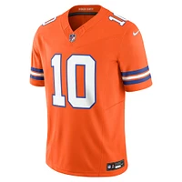Maillot Nike Bo Nix orange Denver Broncos Vapor F.U.S.E. Limited pour homme