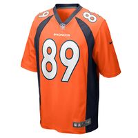 Men's Nike Brandon Johnson Orange Denver Broncos Game Player Jersey