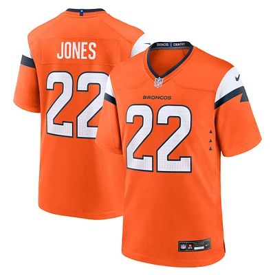 Maillot de match Nike Brandon Jones orange Denver Broncos pour homme