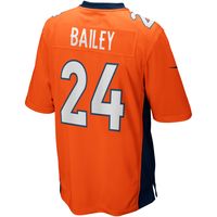 Men's Nike Champ Bailey Orange Denver Broncos Game Retired Player Jersey