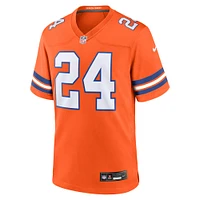 Men's Nike Champ Bailey Orange Denver Broncos Mile High Collection 1977 Throwback Retired Player Game Jersey