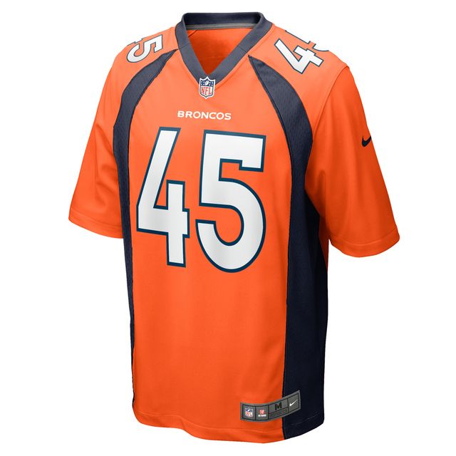 Maillot Nike Christopher Allen pour homme, joueur de match des Denver Broncos, orange