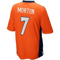 Men's Nike Craig Morton Orange Denver Broncos Game Retired Player Jersey