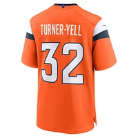 Men's Nike Delarrin Turner-Yell  Orange Denver Broncos Team Game Jersey